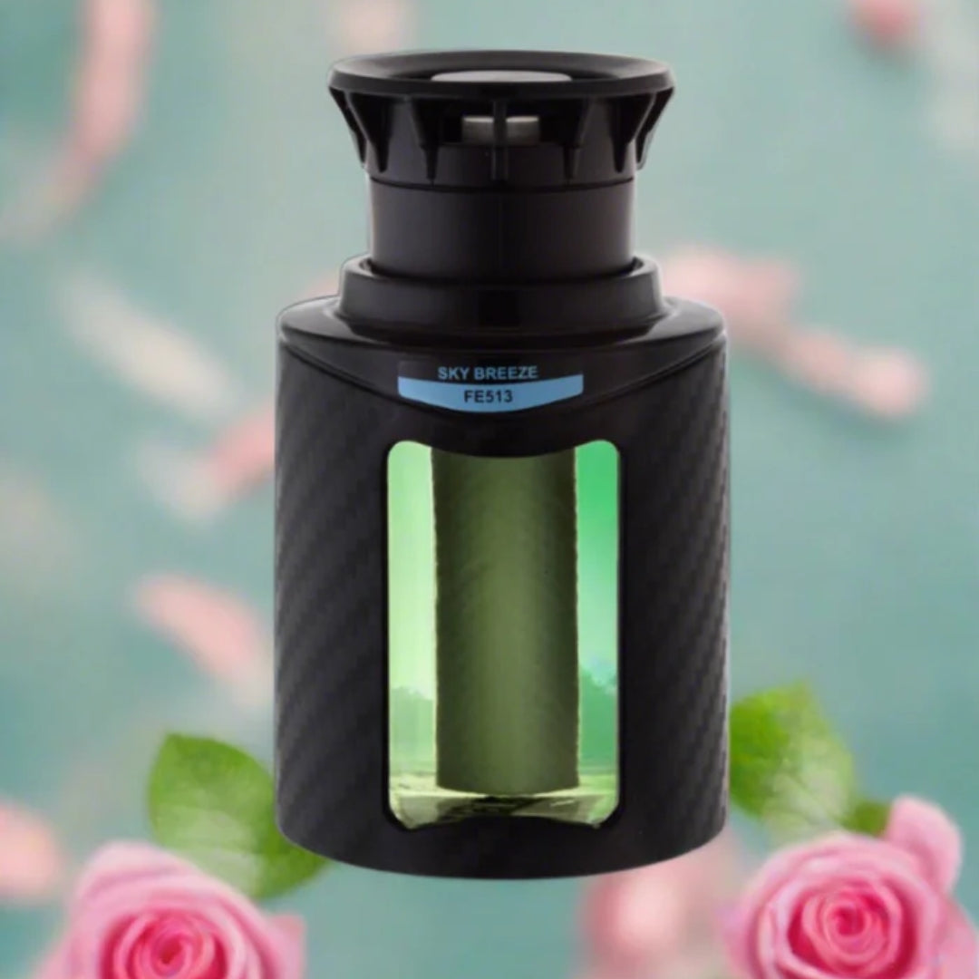 Carmate Blang Sky Breeze Car Air Freshener Liquid Perfume – Rose & Sandalwood Fragrance, Long Lasting 45 Days, Adjustable Cap, Fits Cup Holder & Dashboard (100ml)