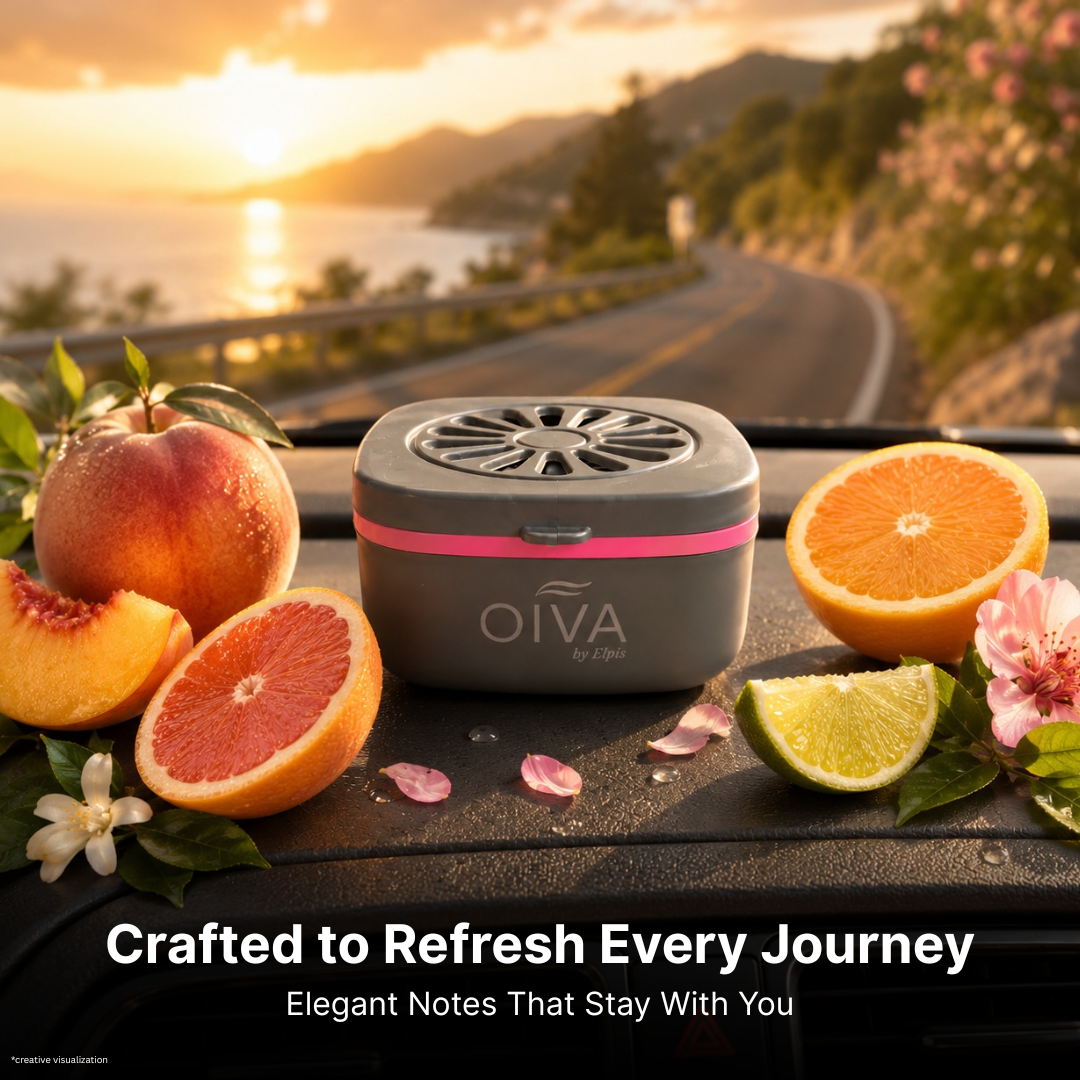 OIVA Floral Wave Gel Car Perfume – Long Lasting Dashboard Air Freshener 70g