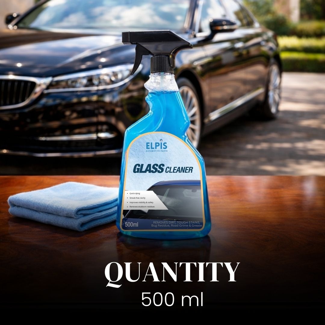 Elpis Glass Cleaner 500ml | Streak-Free Car Window & Windshield Cleaner