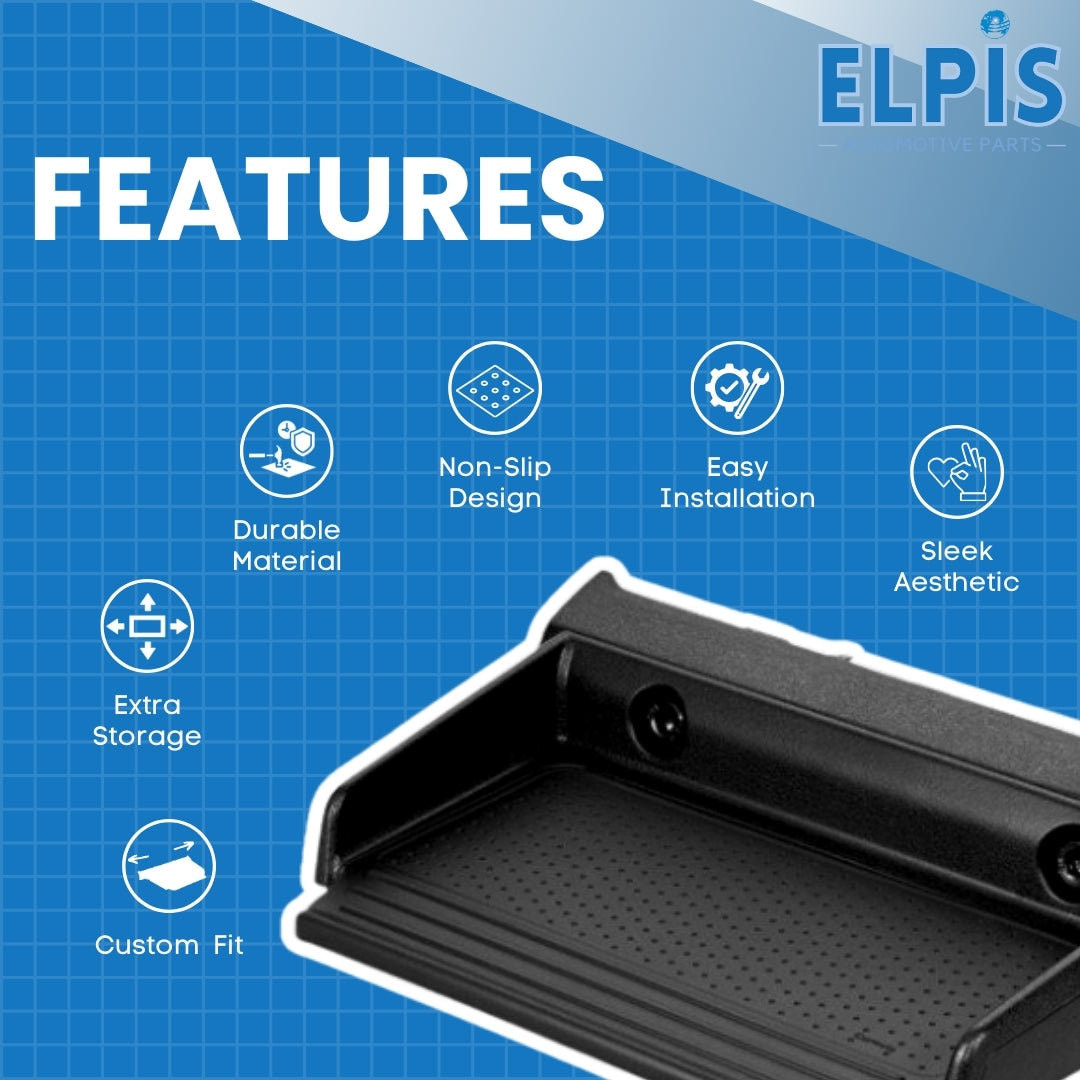 Carmate NZ819 Car Tray, Exclusively for Jimny (JB64), Jimny Sierra (JB74), Tray, Table, Non-Slip, with Mat, Black