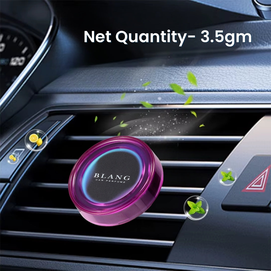 Carmate BLANG White Musk Car Perfume – Luxury Refillable Vent Clip Air Freshener & Odor Eliminator