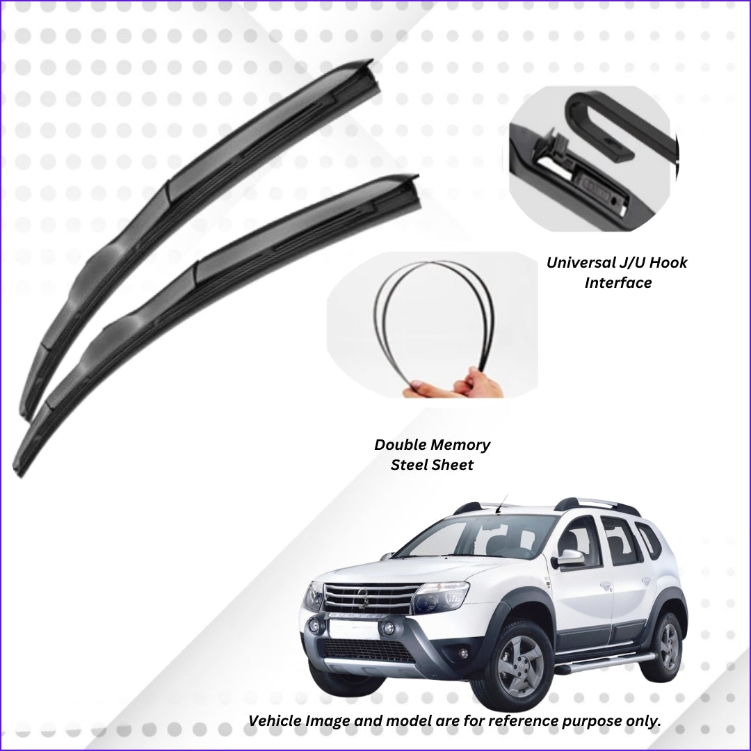 For Nissan/Renault Duster ELPIS® Premium Quality Hybrid Wiper Blades, DIY