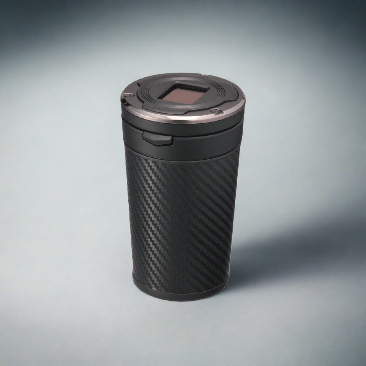 Car Dustbin with Carbon Fiber Finish & Blue LED - Elpis Auto