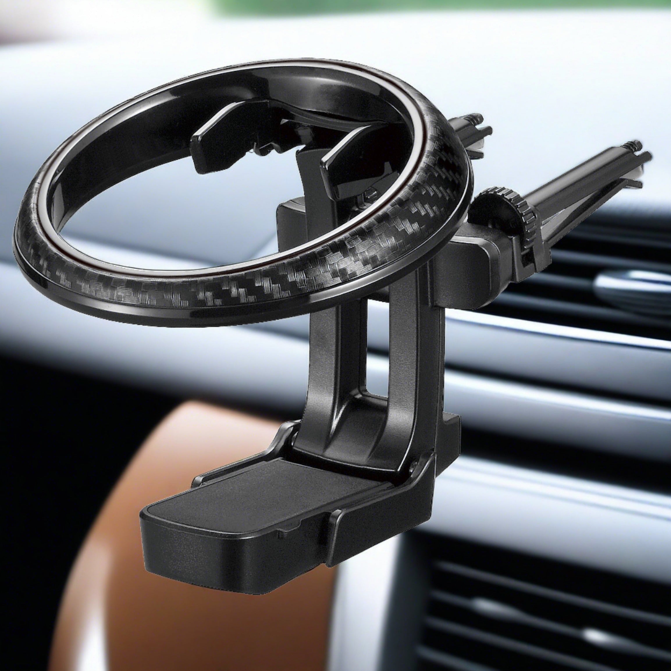Car Drink Holder Carbon Fiber Finish - Elpis Auto