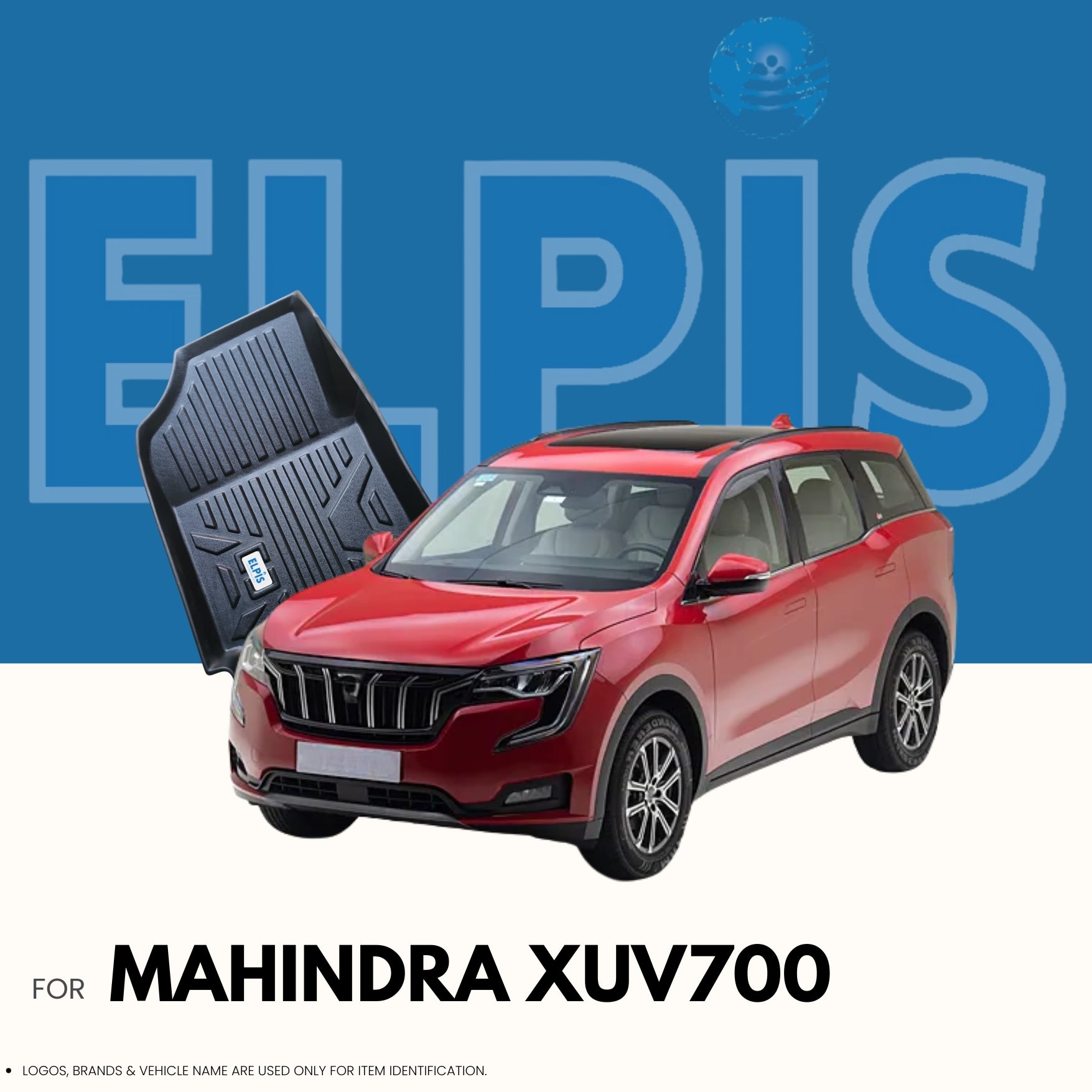 Suitable for Mahindra XUV700 2021 Onwards ,ELPIS® Premium Quality Car Floor Mat LLM.