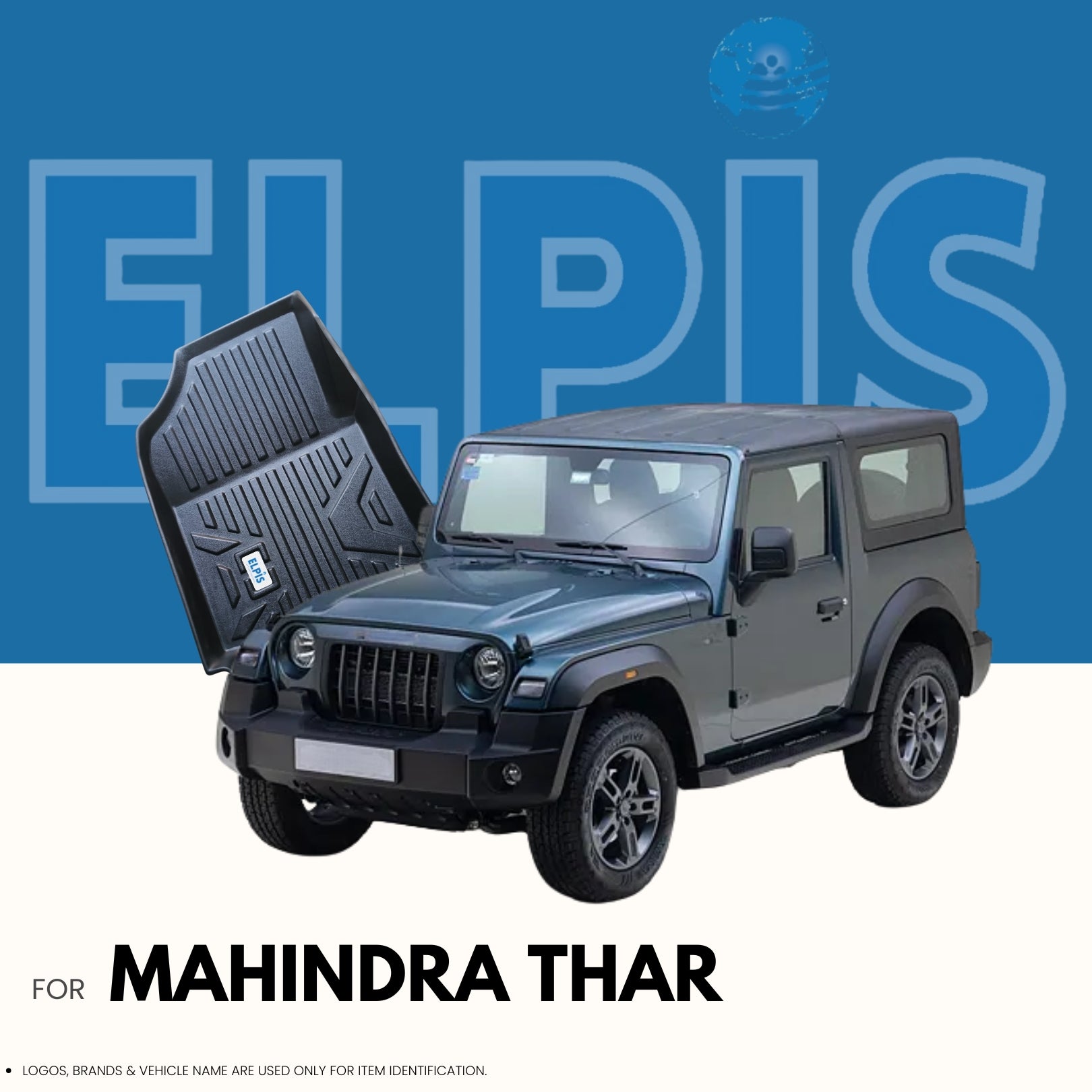 Suitable for Mahindra Thar 2020 Onwards ,ELPIS® Premium Quality Car Floor Mat LLM.