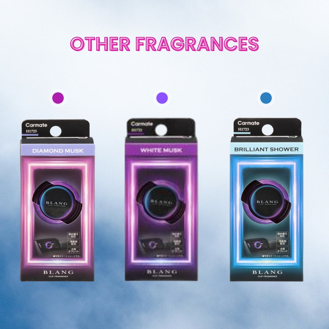 Carmate Blang Wild Berry Car Vent Clip Air Freshener – Long-Lasting Car Perfume with Neon Gradient Design