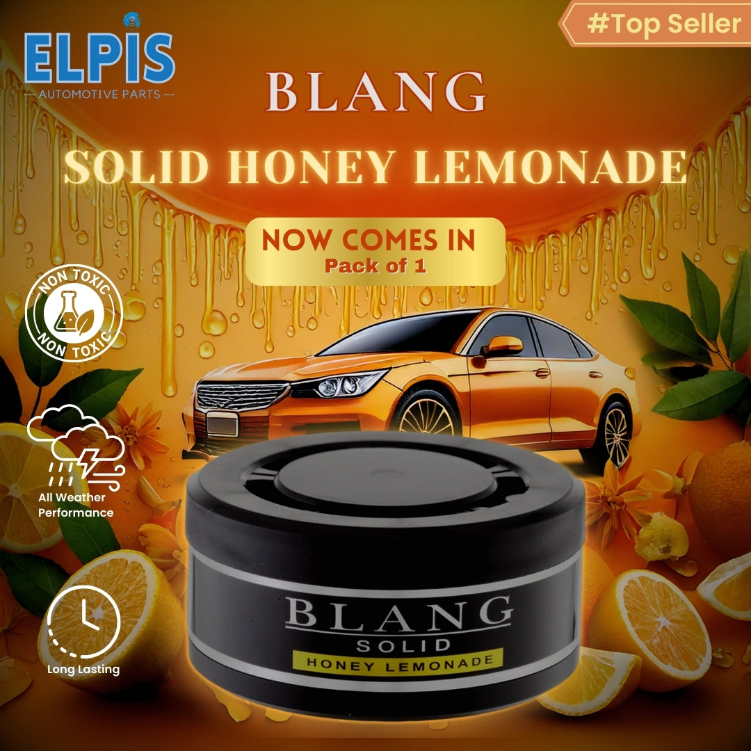 Blang Solid Air Freshener - Honey Lemonade Scent, Long-Lasting Car Fragrance, Gel-Based, Non-Toxic 60g