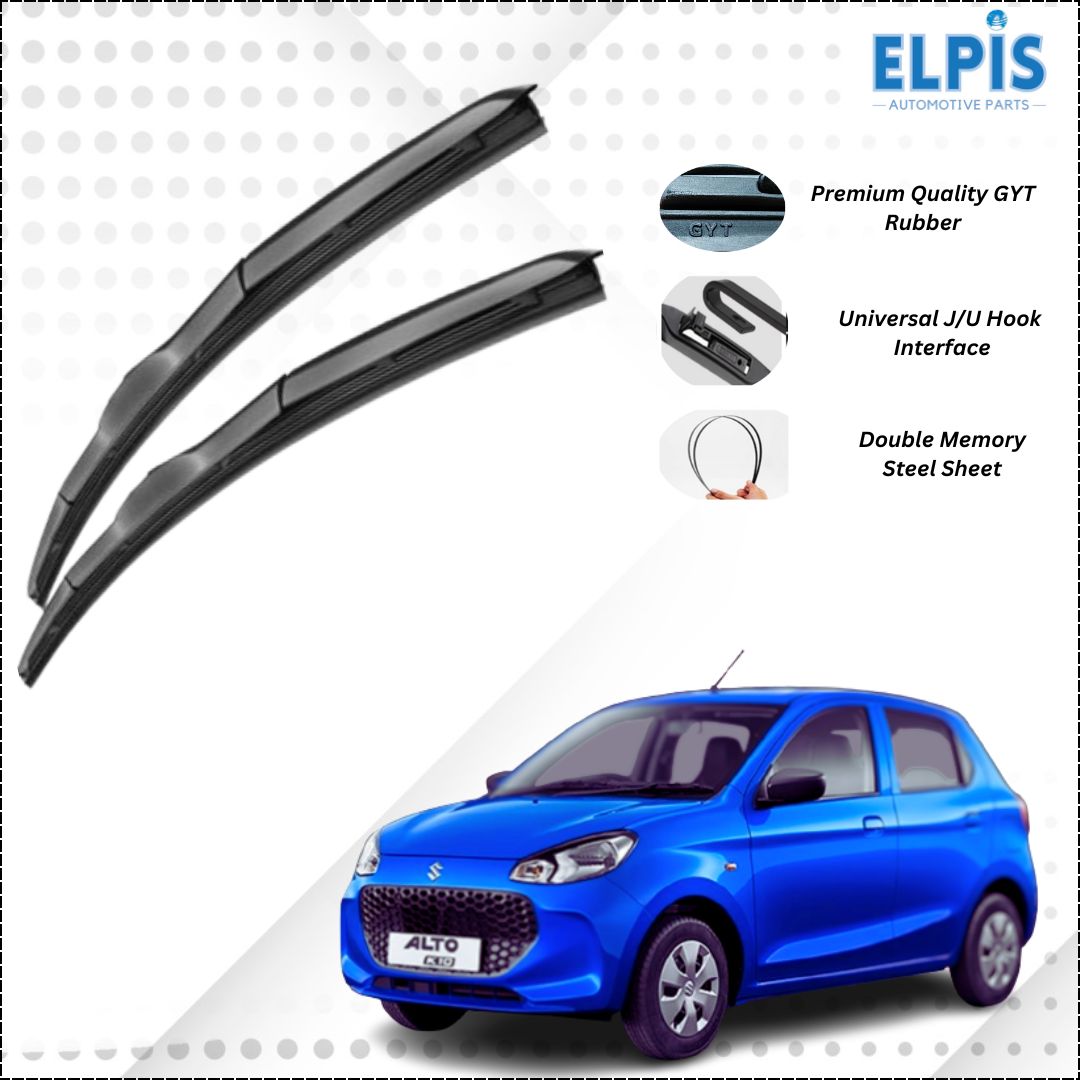 For Alto/Alto K10 ELPIS® Premium Quality Hybrid Wiper Blades, DIY, - Elpis Auto
