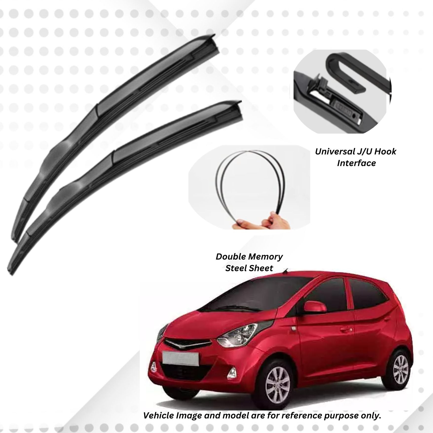 For Hyundai EON/Getz ELPIS® Premium Quality Hybrid Wiper Blades, DIY