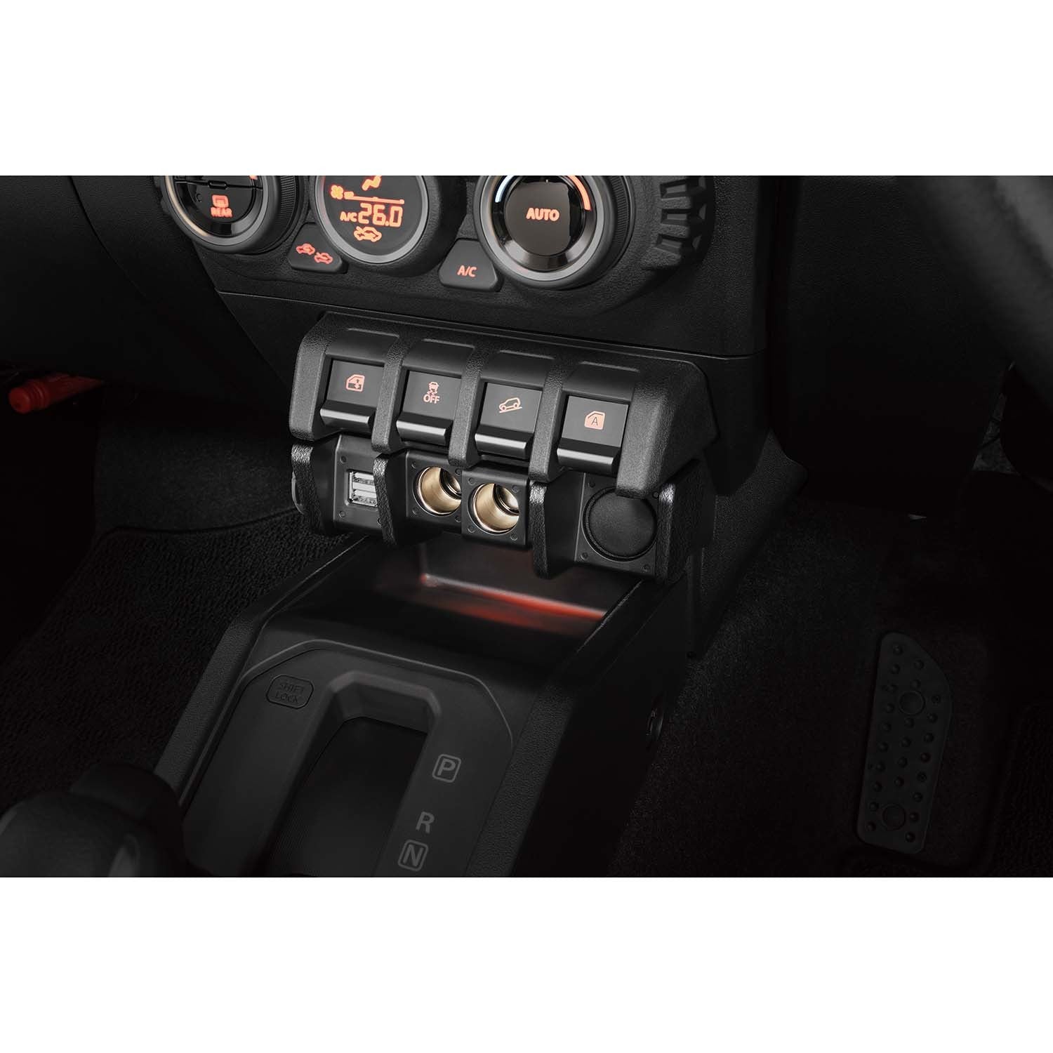 JIMNY- 2 Sockets + 2USB + High power Max Rating 3A- Downlight - Elpis Auto