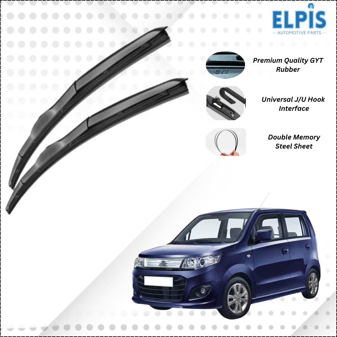 For Wagon-R ELPIS® Premium Quality Hybrid Wiper Blades, DIY, - Elpis Auto