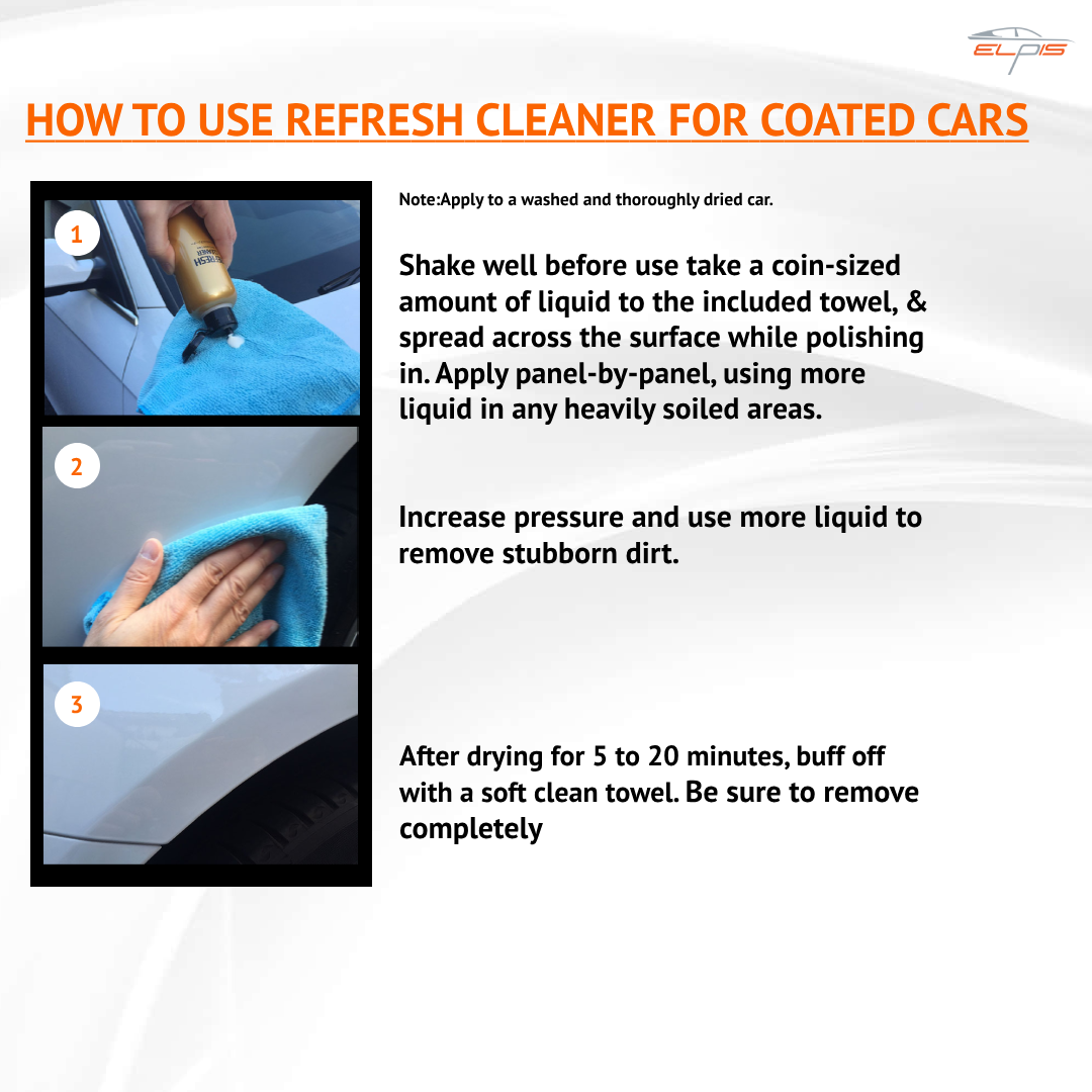 Body Cleaner, Refreshing Car Coating Cleaner, for Removing Water Stains - Elpis Auto