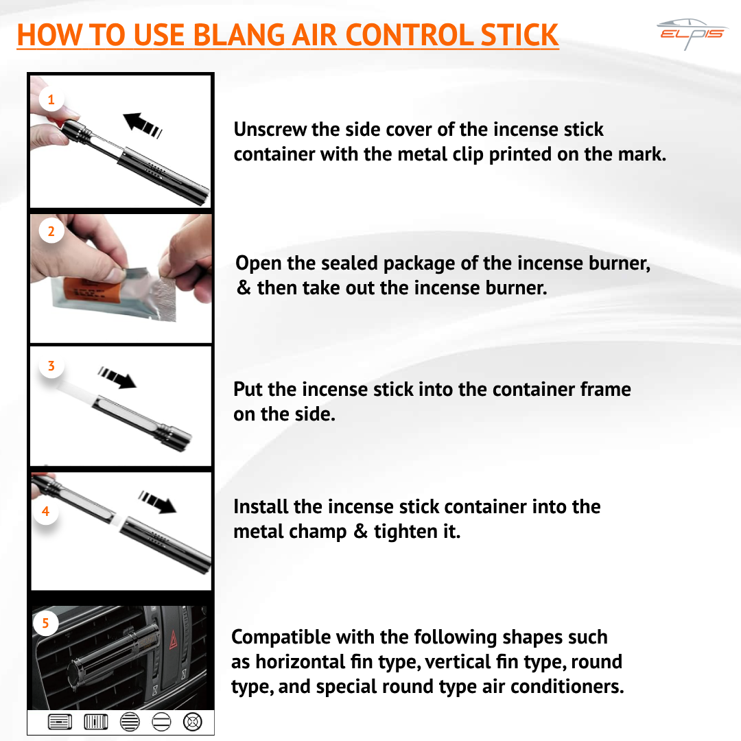 Blang Air Stick Platinum Shower - Elpis Auto