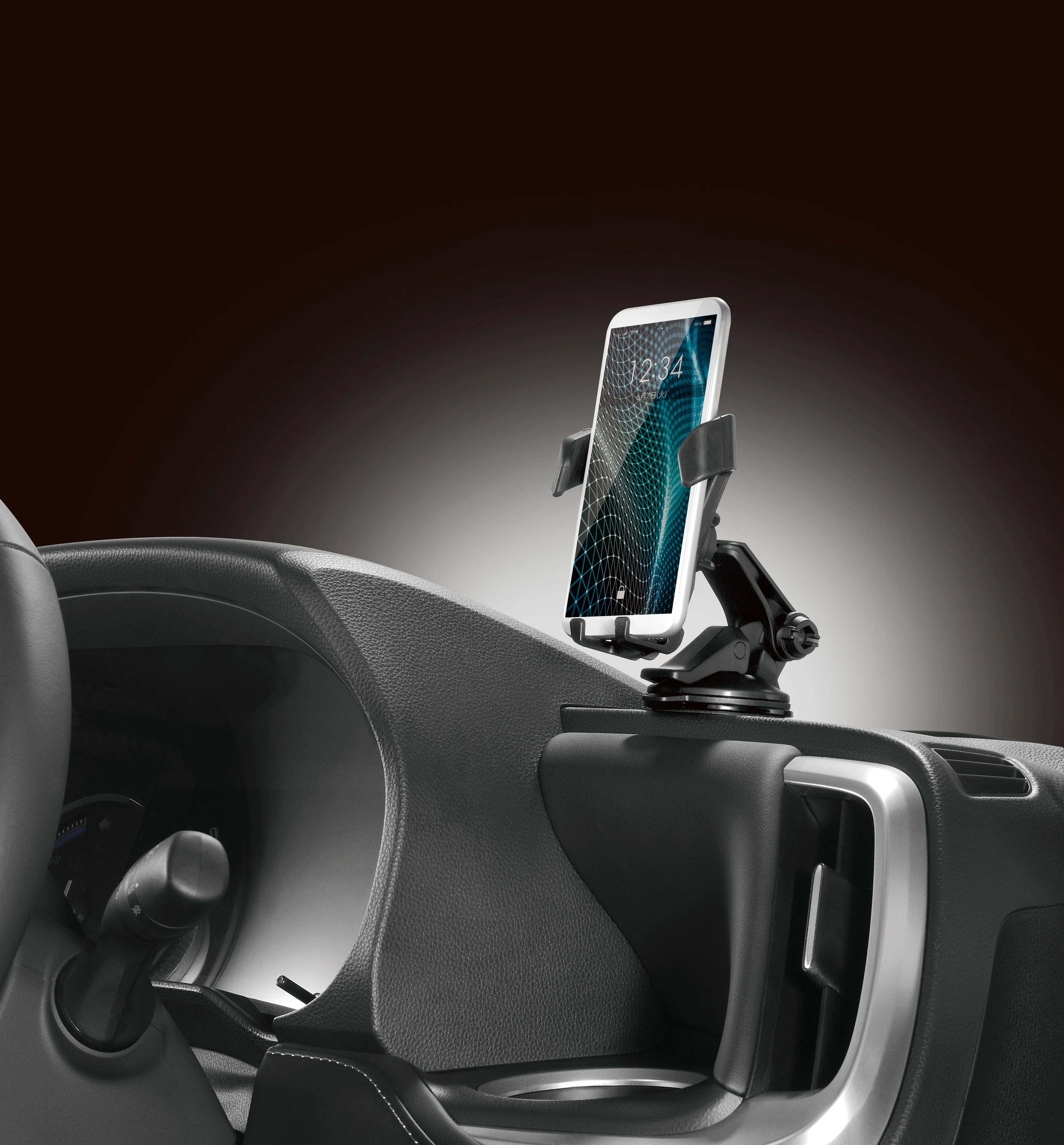 Car Smartphone Holder, Black - Elpis Auto