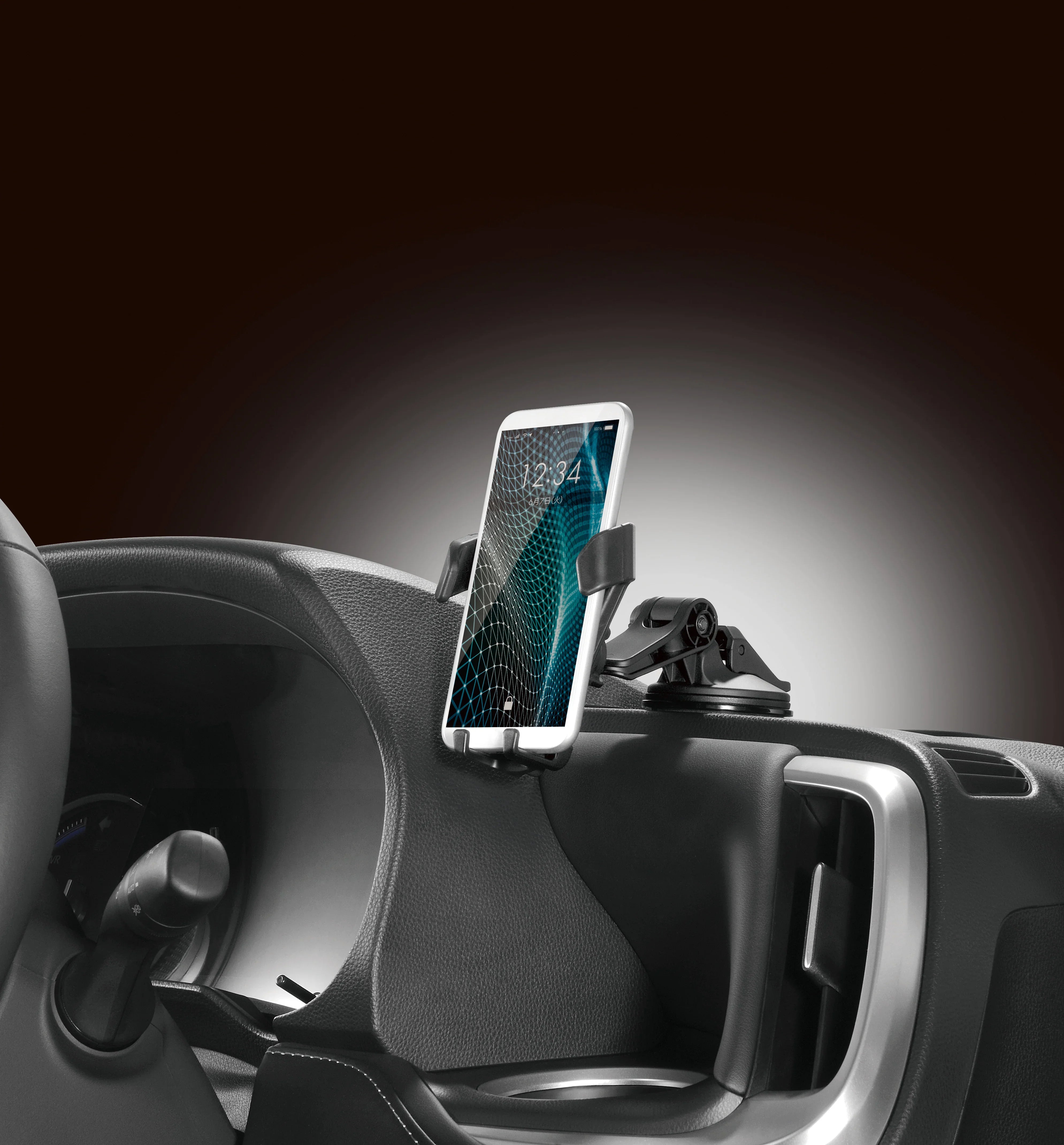 Car Smartphone Holder, Black - Elpis Auto