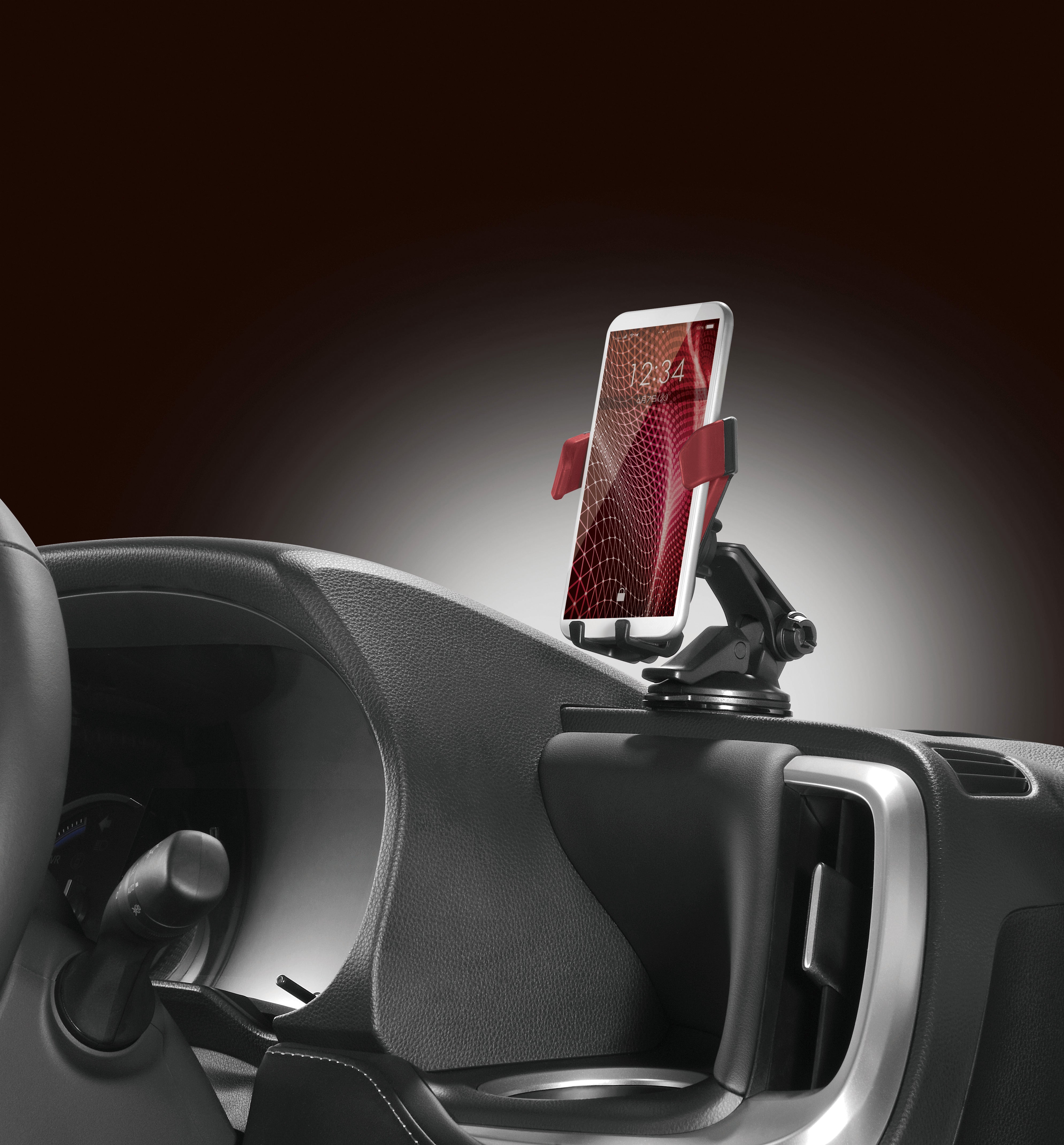 Car Smartphone Holder, Red - Elpis Auto