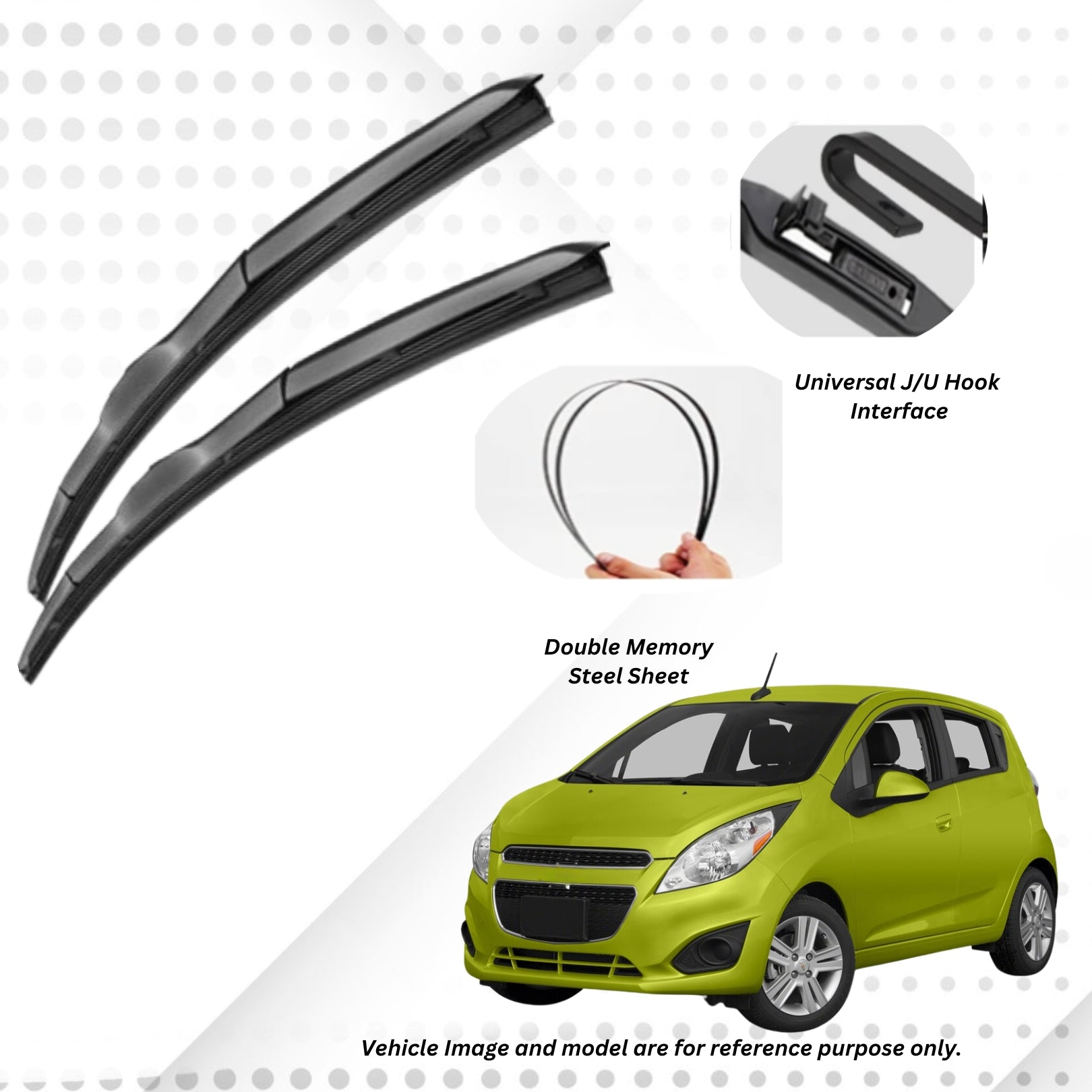 For Chervolet Aveao/Sail/Spark ELPIS® Premium Quality Hybrid Wiper Blades.