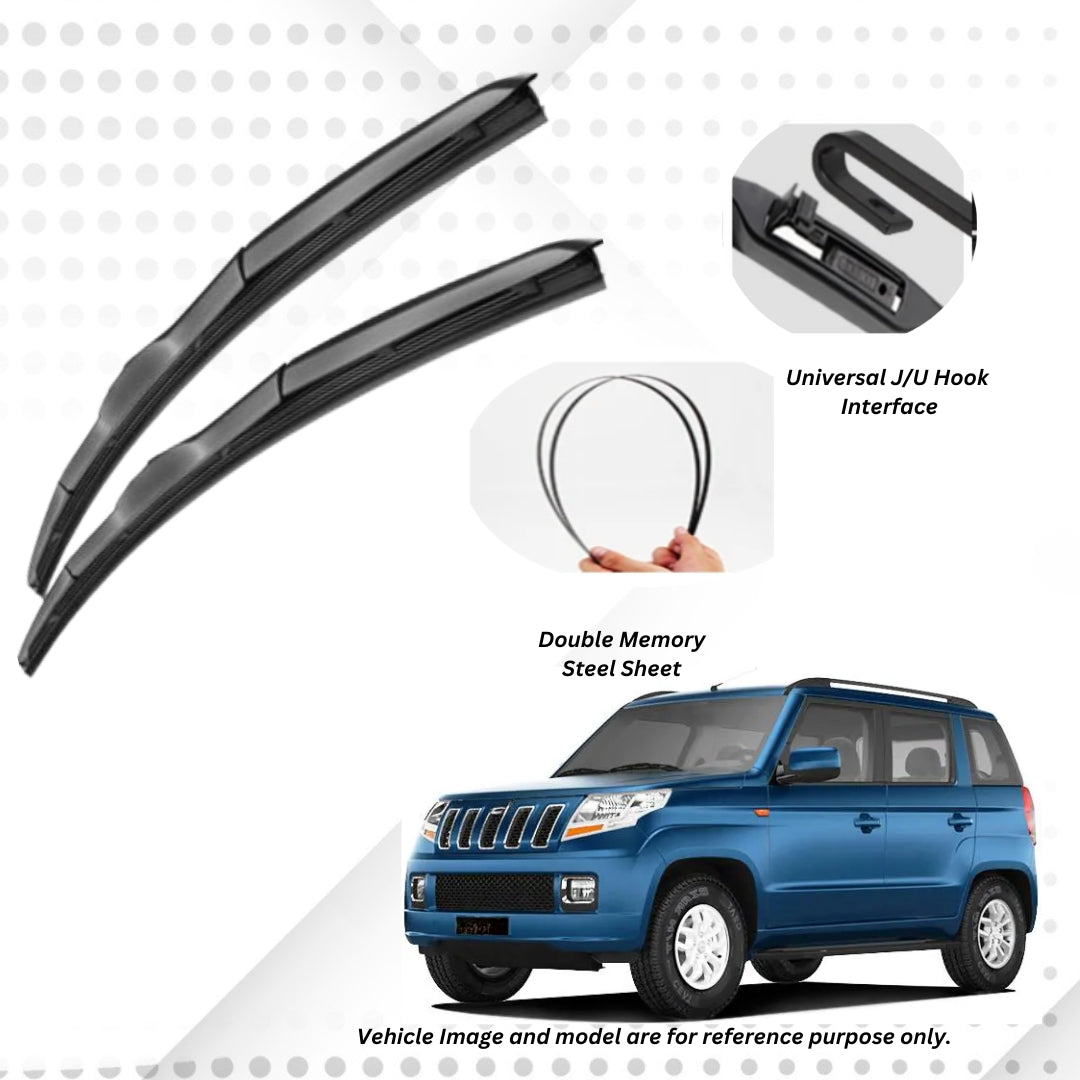 For M&M Rexton/KUV100/TUV300 ELPIS® Premium Quality Hybrid Wiper Blades.