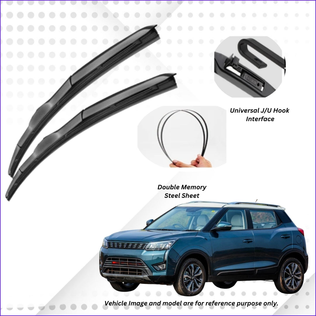 For M&M XUV 300 ELPIS® Premium Quality Hybrid Wiper Blades, DIY