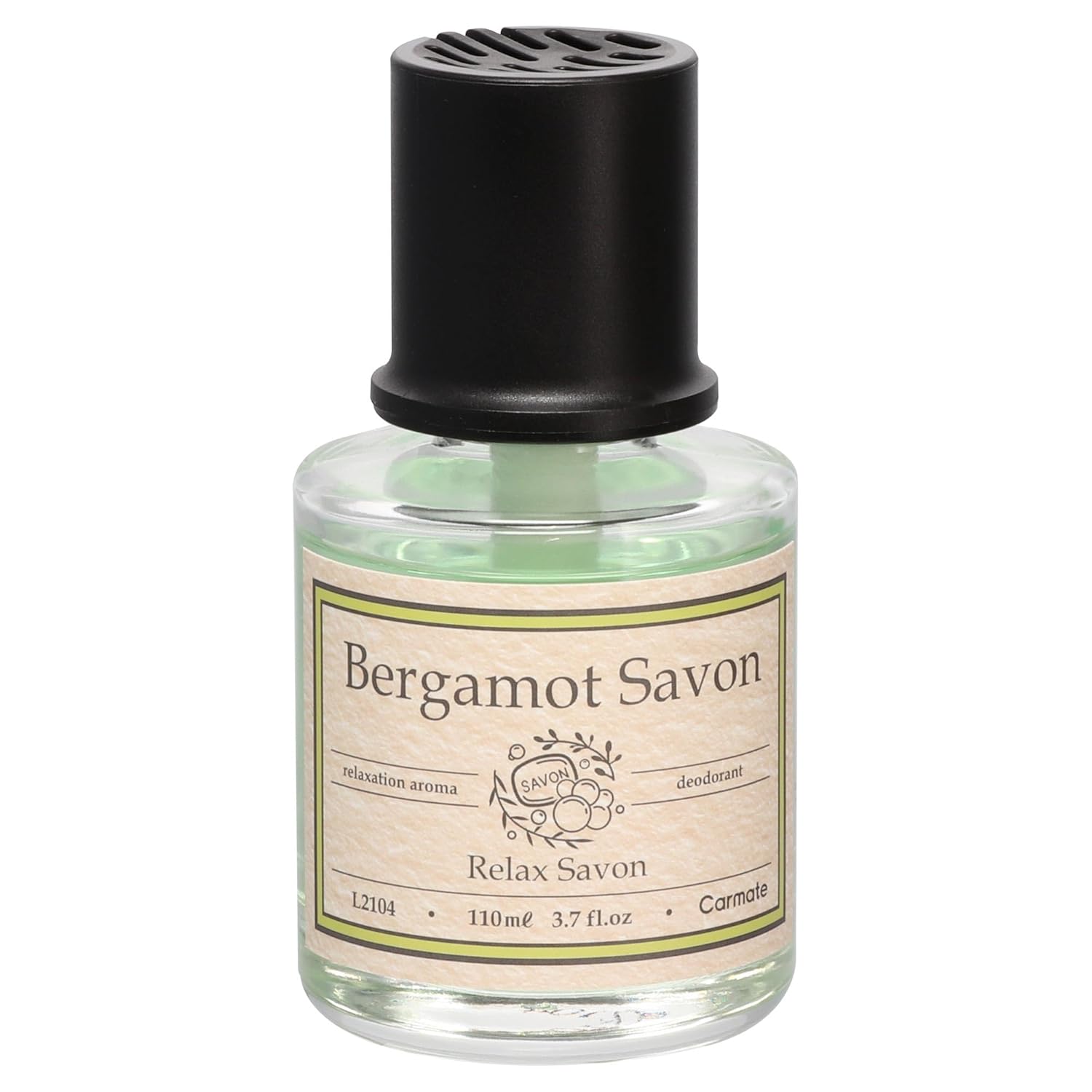 Carmate Bergamot Savon Relax Soap Car Air Freshener – 110ml Premium Japanese Deodorizer