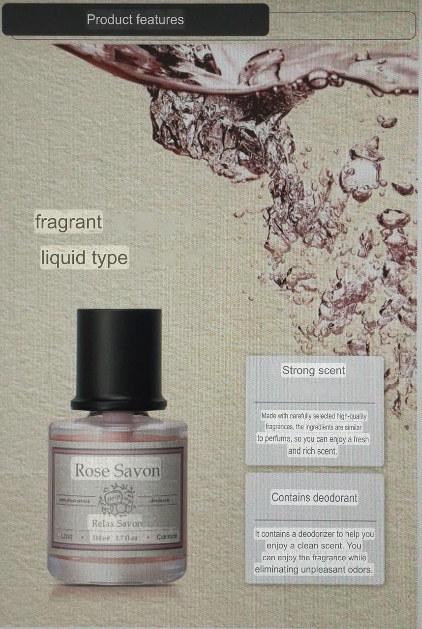 Carmate Rose Savon Car Air Freshener – Relax Savon Collection by Carmate (110ml)