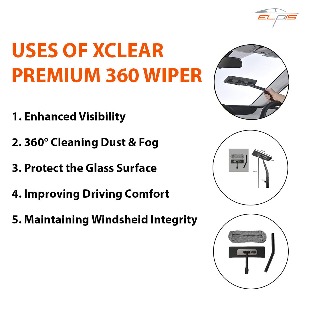 XCLEAR Premium 360° Car Window Wiper - Elpis Auto