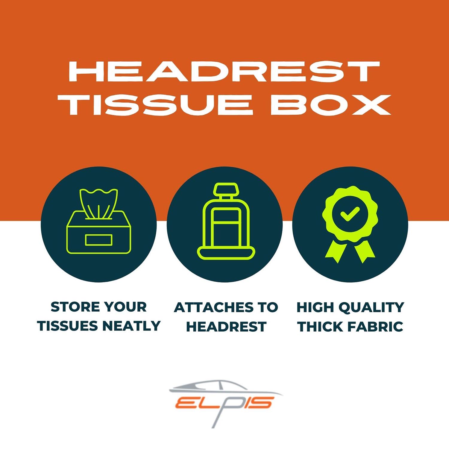 Headrest Tissue paper Box - Elpis Auto