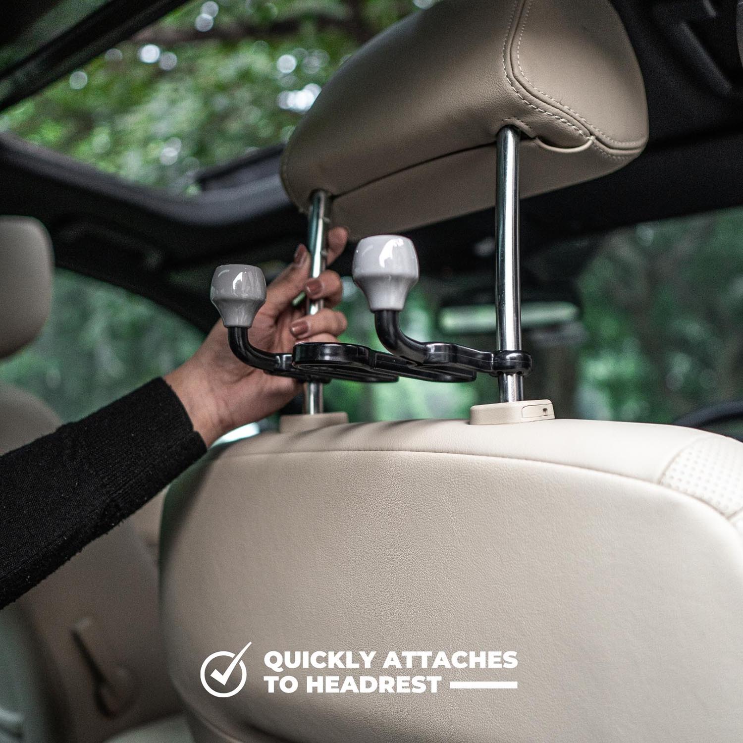 Double Armed Headrest Hook - Elpis Auto