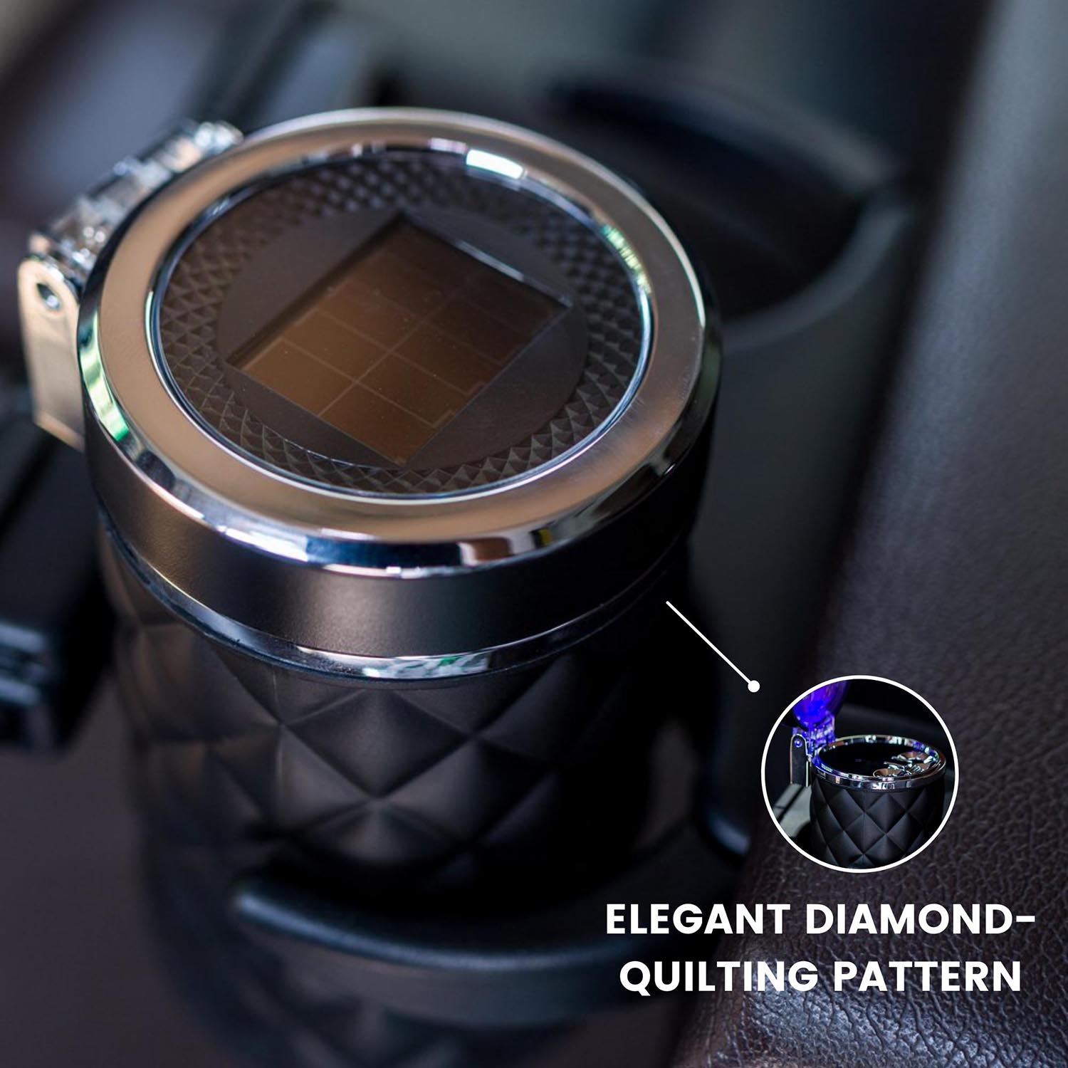 Car dustbin with LED Light - Elpis Auto