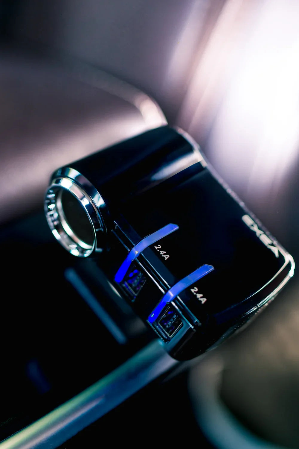 Universal USB Charging Socket with LED Indicators for Cars - Dual USB Ports, Quick Charge, Easy Installation, Durable Protection - Elpis Auto