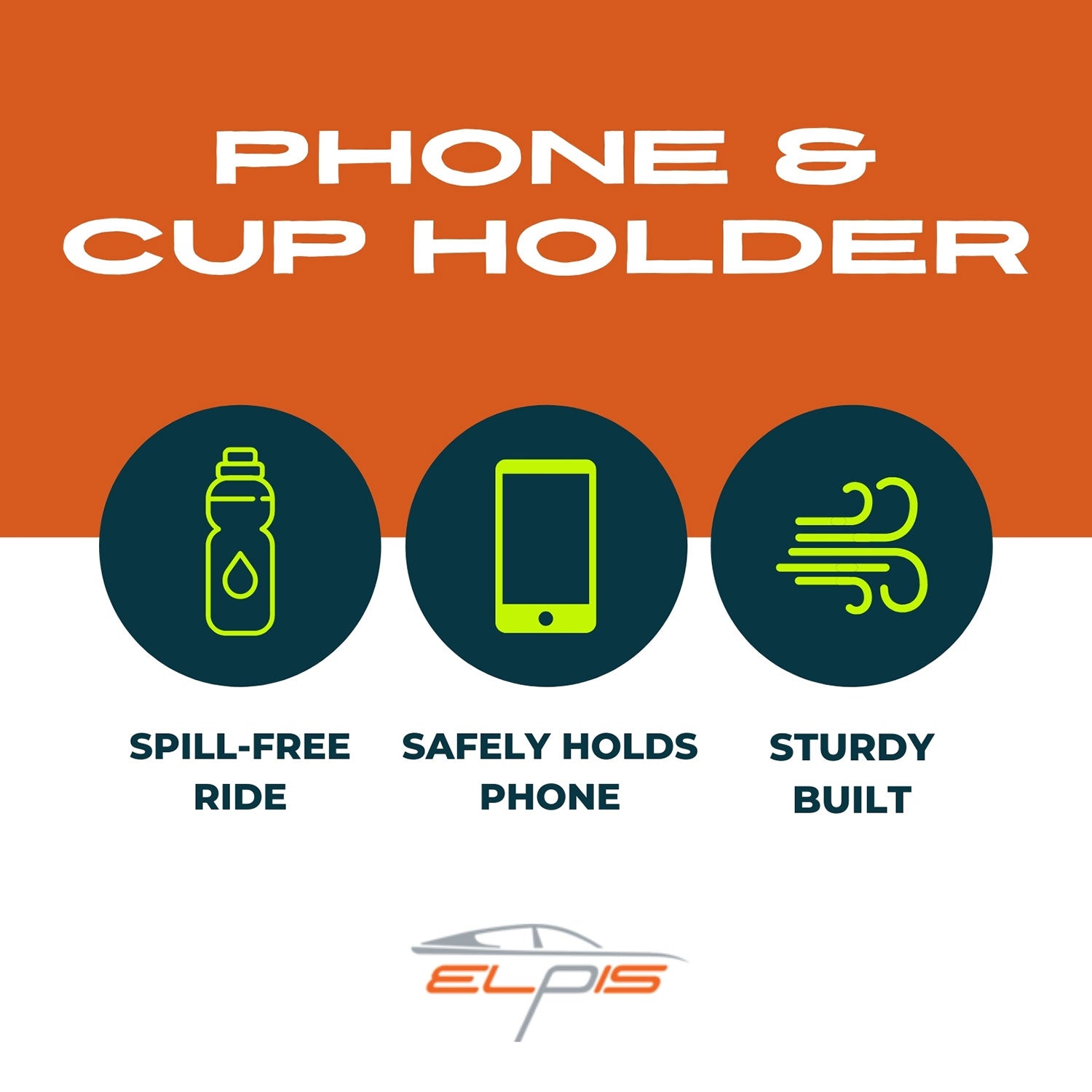 Phone And Cup Holder - Elpis Auto