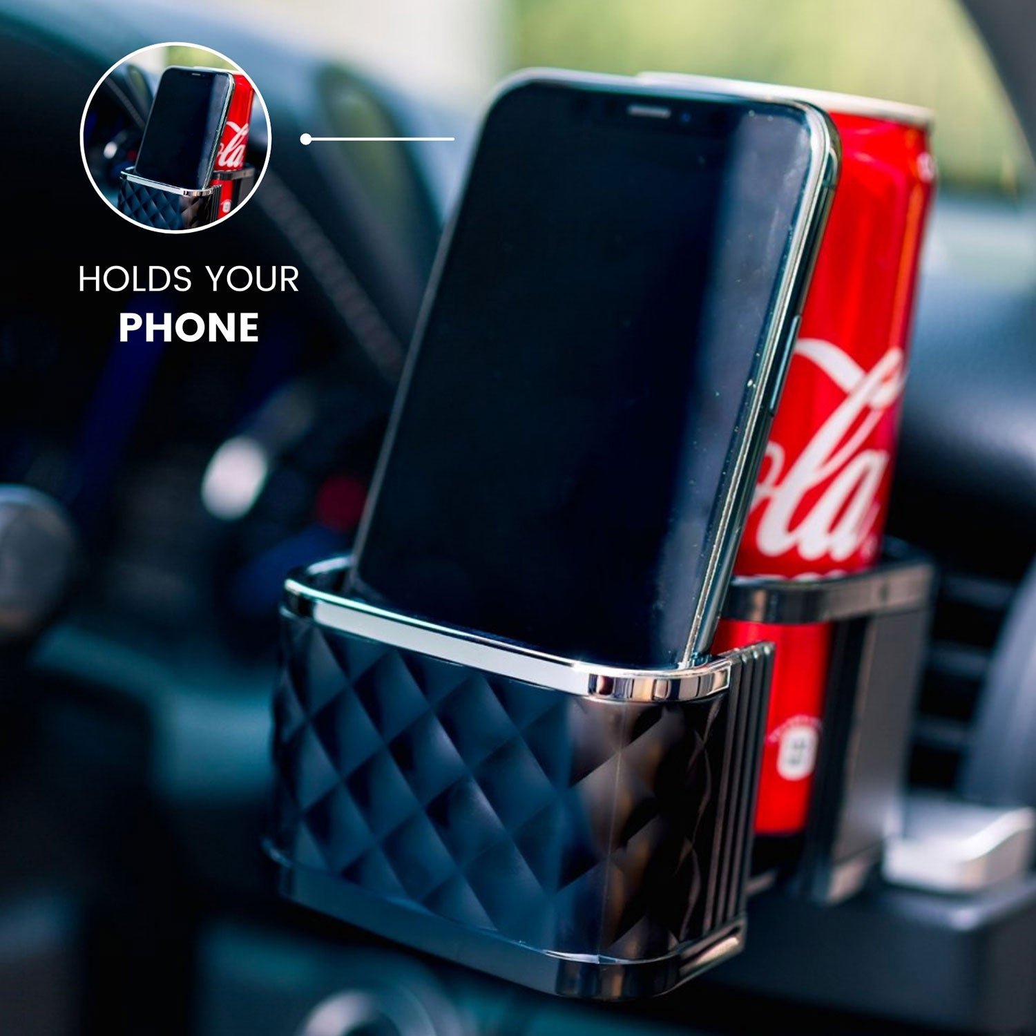 Phone And Cup Holder - Elpis Auto