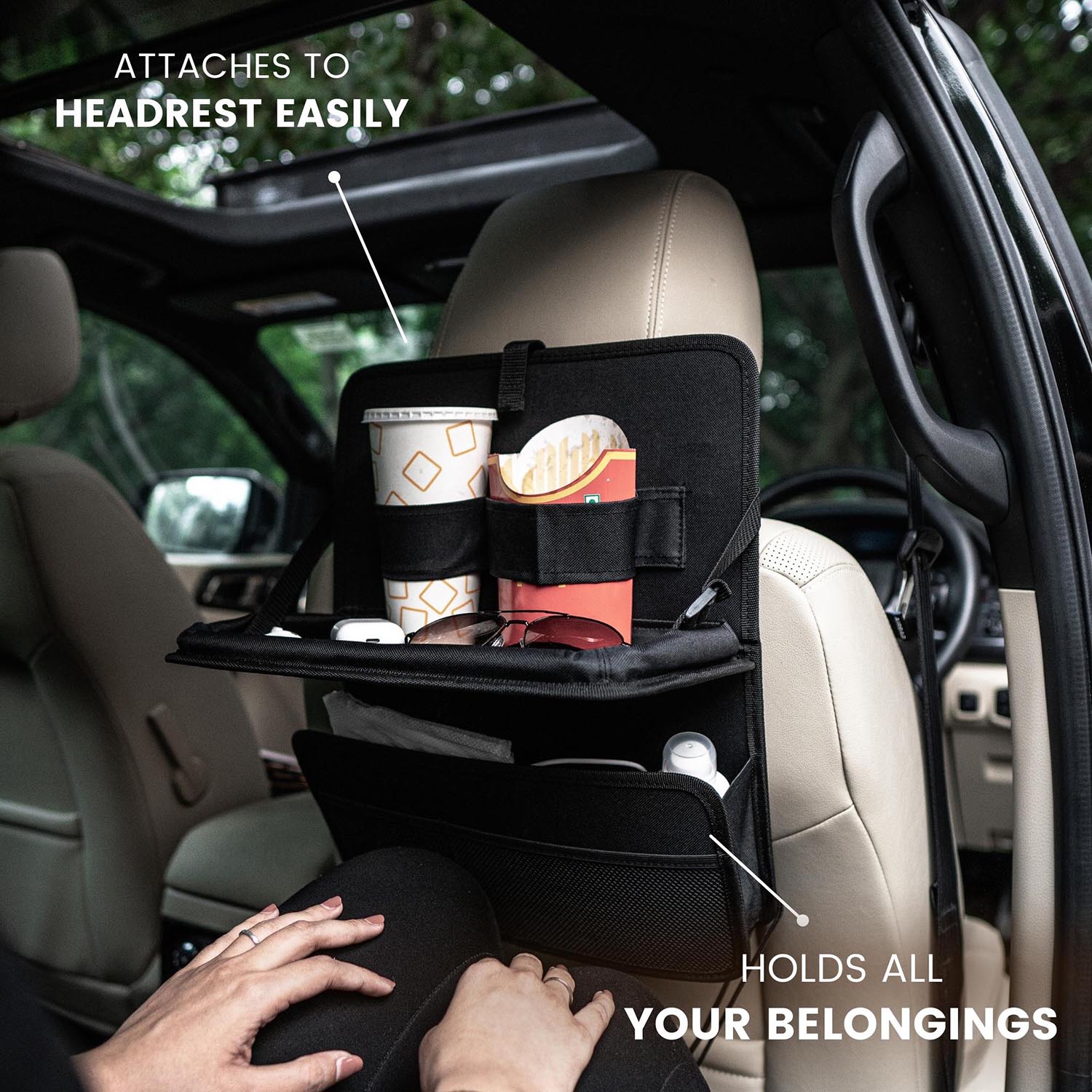 Rear Tray & Pocket- Fabric - Elpis Auto