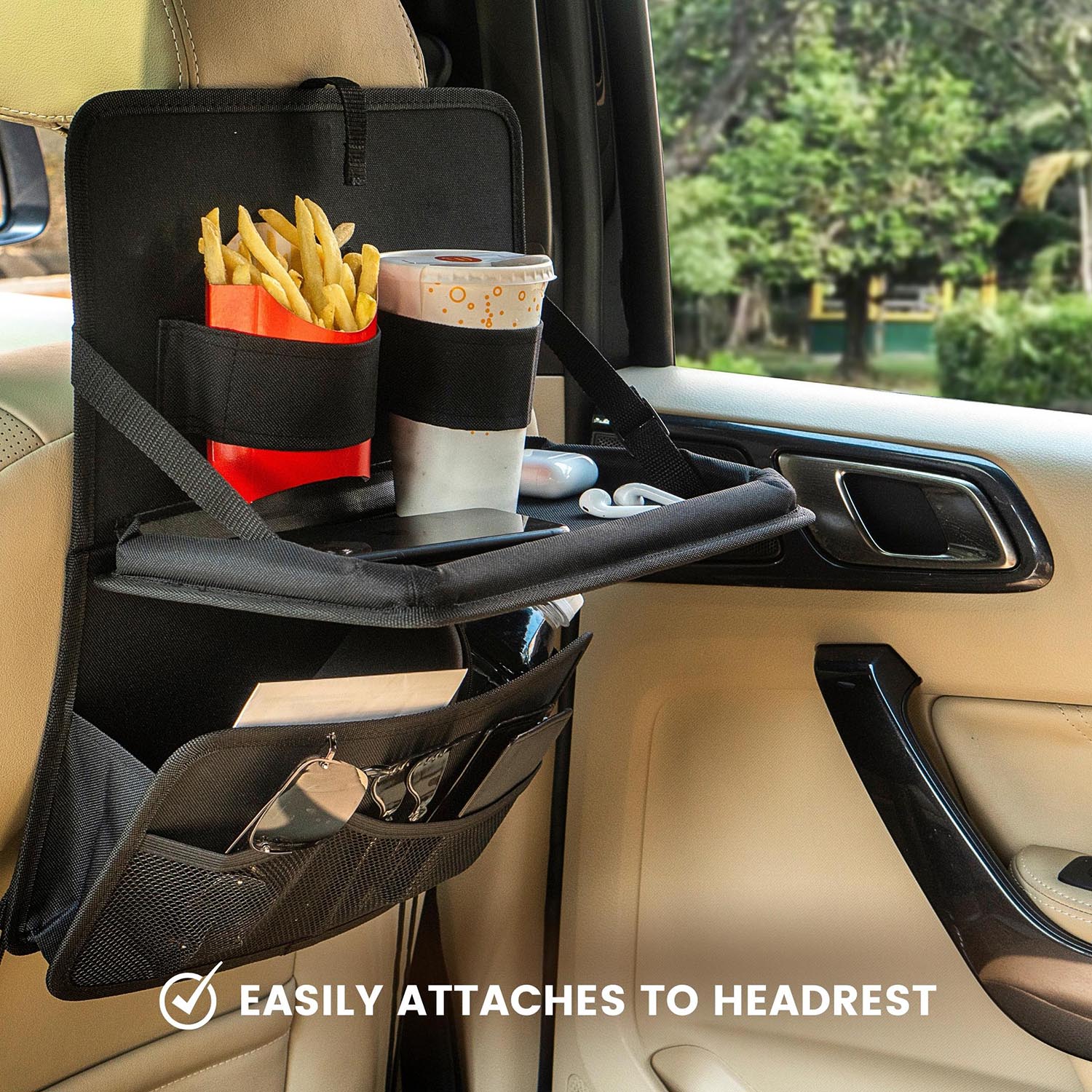 Rear Tray & Pocket- Fabric - Elpis Auto