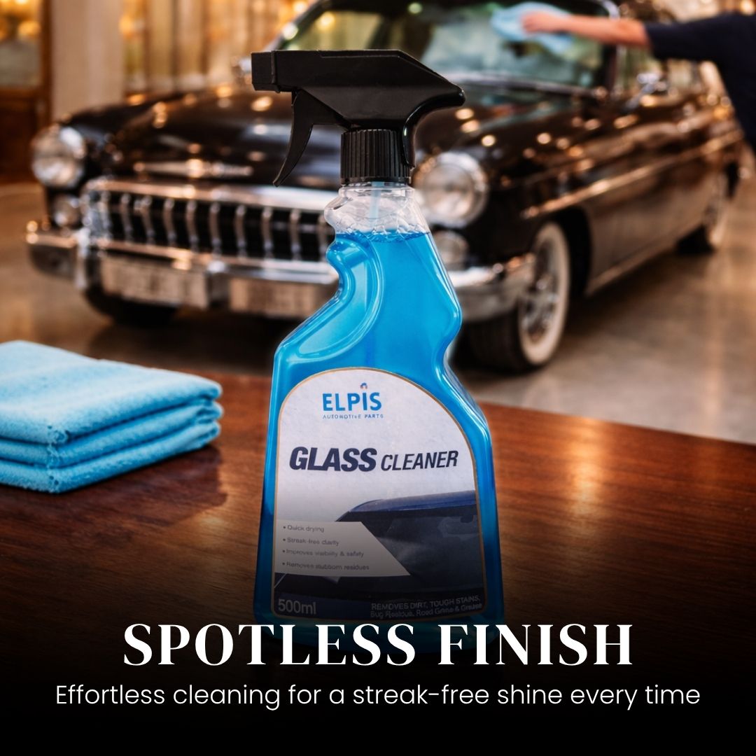 Elpis Glass Cleaner 500ml | Streak-Free Car Window & Windshield Cleaner