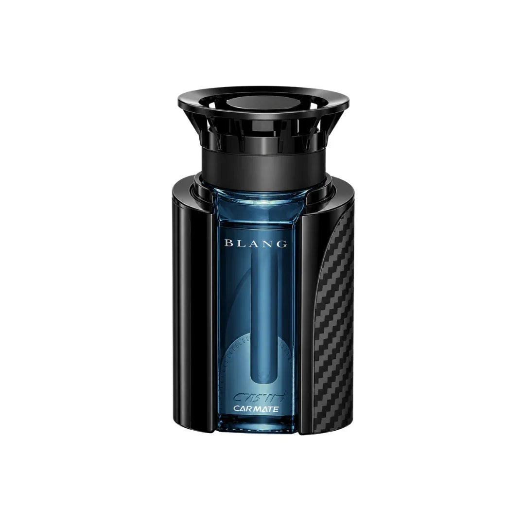 BLANG Car Mate blue car perfume with carbon fiber design, long-lasting auto fragrance for vehicle interior