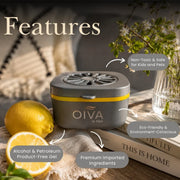 OIVA Citrus Air Gel Car Perfume – Refreshing Dashboard Air Freshener (70g)