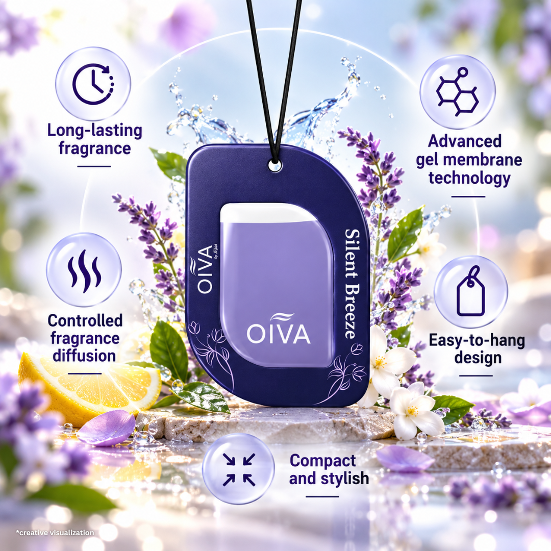 OIVA Car Hanging Perfume – Silent Breeze | Best Car Perfume India