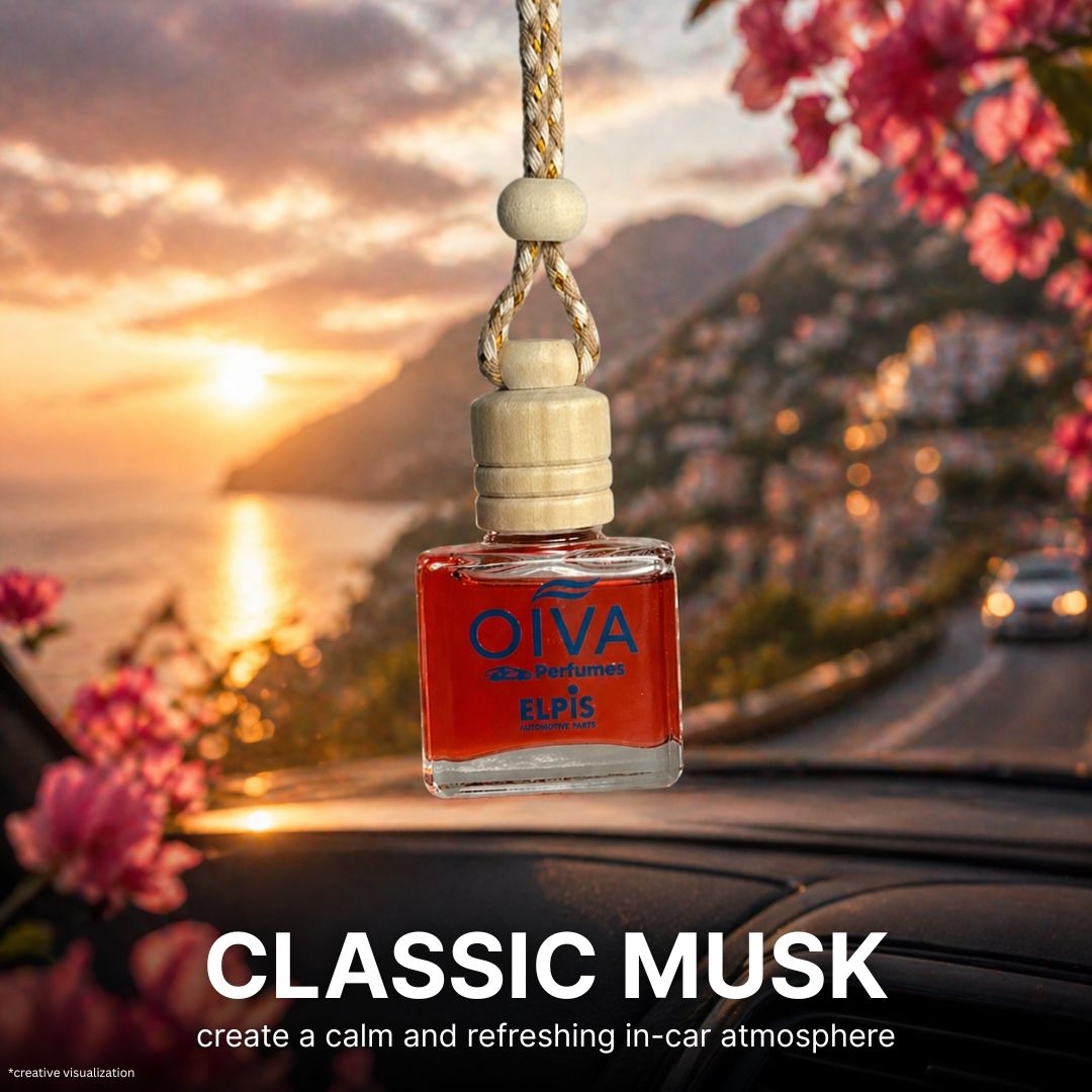 Elpis OIVA Classic Musk Car Perfume – A Calm, Timeless Blend of Citrus, Lavender & Musky Woods