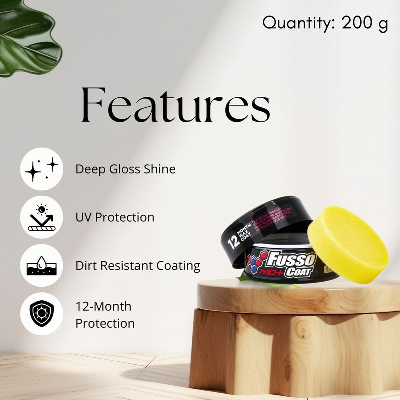 Soft99 Fusso Coat 12 Months Wax for Dark Cars - 200g