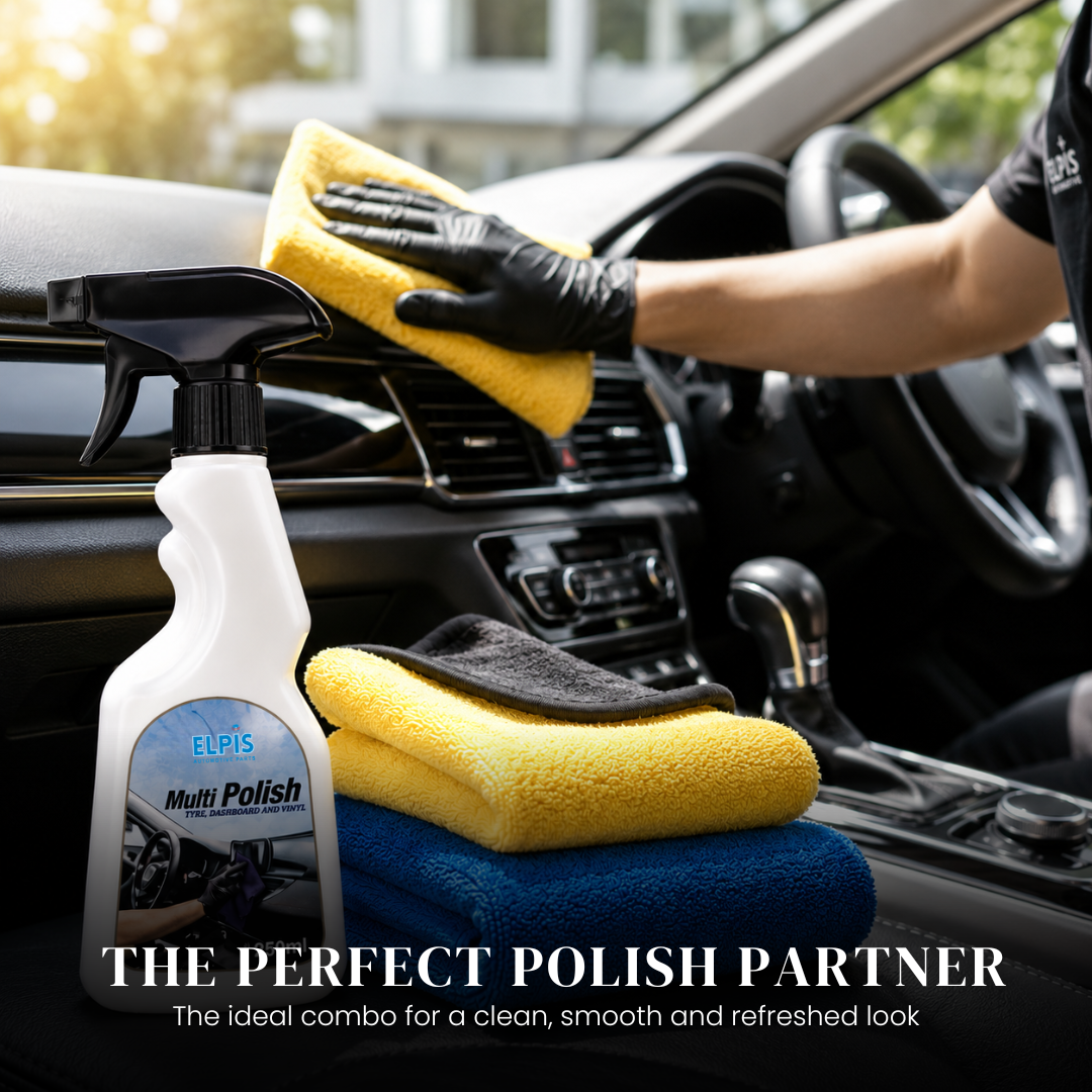 Elpis Multi Polish + Microfiber Towel 800 GSM Combo
