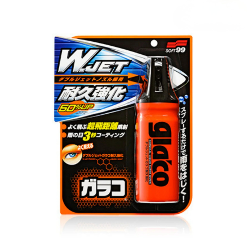 Soft99 Glaco W Jet Strong – 180ml | Water-Repellent Glass Coating for Cars