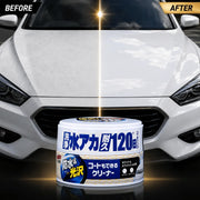 Soft99 Coating & Cleaning Wax – For White & Pearl White Cars | All-in-One Cleaner, Polish & Protective Wax | Hydrophobic Shine with 120-Day Durability