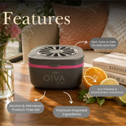 OIVA Floral Wave Gel Car Perfume – Long Lasting Dashboard Air Freshener (70g)