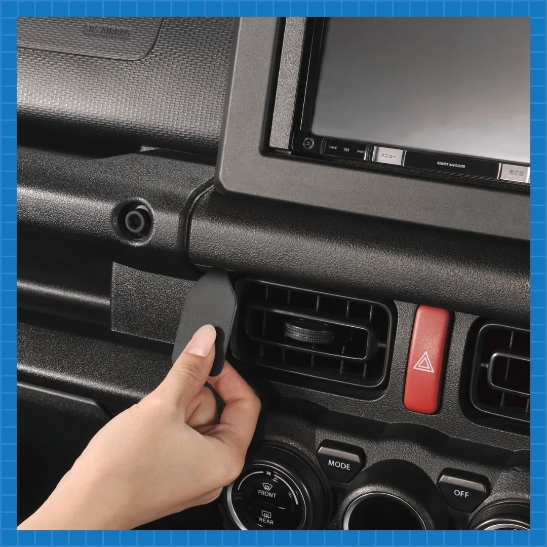 Carmate NZ819 Car Tray, Exclusively for Jimny (JB64), Jimny Sierra (JB74), Tray, Table, Non-Slip, with Mat, Black
