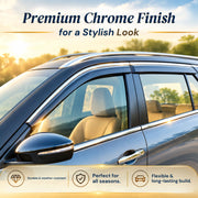DOOR VISOR CHROME FOR TOYOTA FORTUNER (2022 ONWARDS) SET OF 4