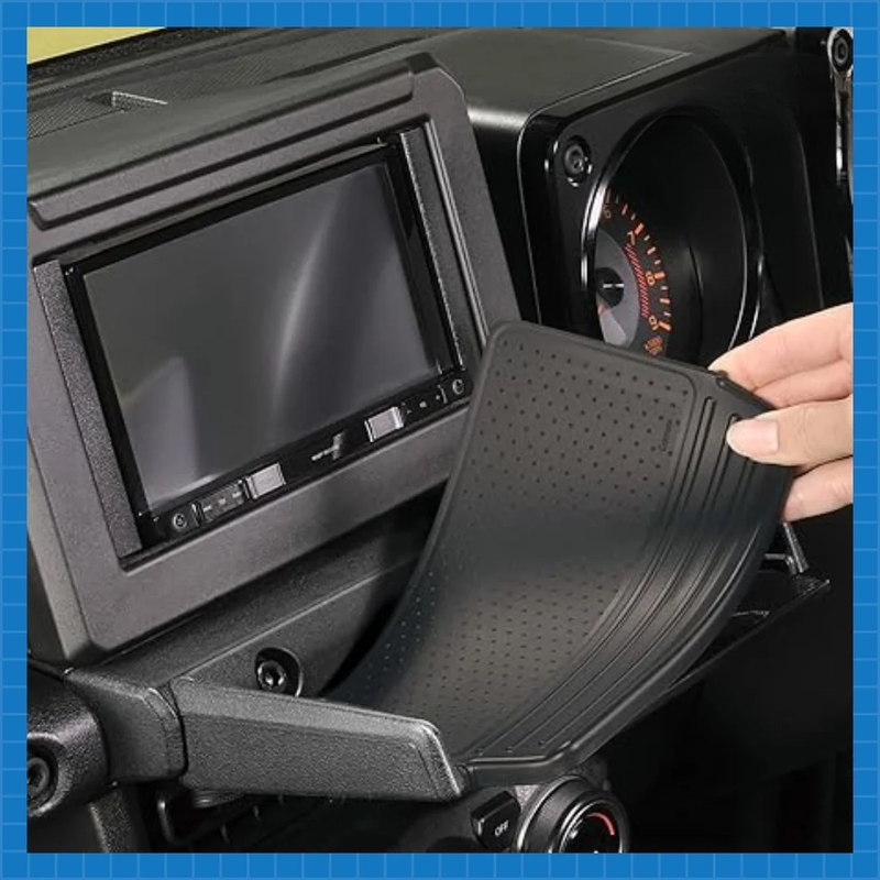 Carmate NZ819 Car Tray, Exclusively for Jimny (JB64), Jimny Sierra (JB74), Tray, Table, Non-Slip, with Mat, Black
