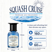 Carmate SQUASH CRUISE LIQUID SPLASH SQUASH, CAR PERFUME, SPLASH OF FRAGRANCE TO ENHANCE YOUR DRIVING COMFORT, LONG LASTING 160 ml