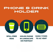 Smartphone & Drink AC Holder